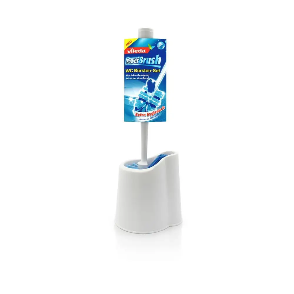 WC set s tromi druhmi štetín. Štetiny obsahujú strieborné ióny pre väčšiu hygienickú čistotu. Dlhšie mäkšie štetiny k jemnému odstráneniu nečistôt na väčšej ploche. Kratšie tuhšie štetiny pre odstránenie silnejších nečistôt. Špeciálne kónické štetiny k čištěniu ťažko dostupných miest pod okrajom toalety.