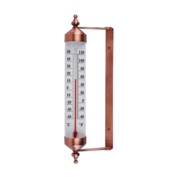<p>Vonkajší kovový teplomer Strend Pro meria teplotu v rozsahu od 50°C do -40°C. Rozmery: 245x80x28 mm.</p>