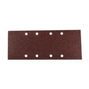 Brúsne papiere sú určené na brúsenie pomocou vibračnej brúsky. Rozmery papiera sú 93 x 230 mm a jeho zrnitosť je P040. Na papieri je 8 dier