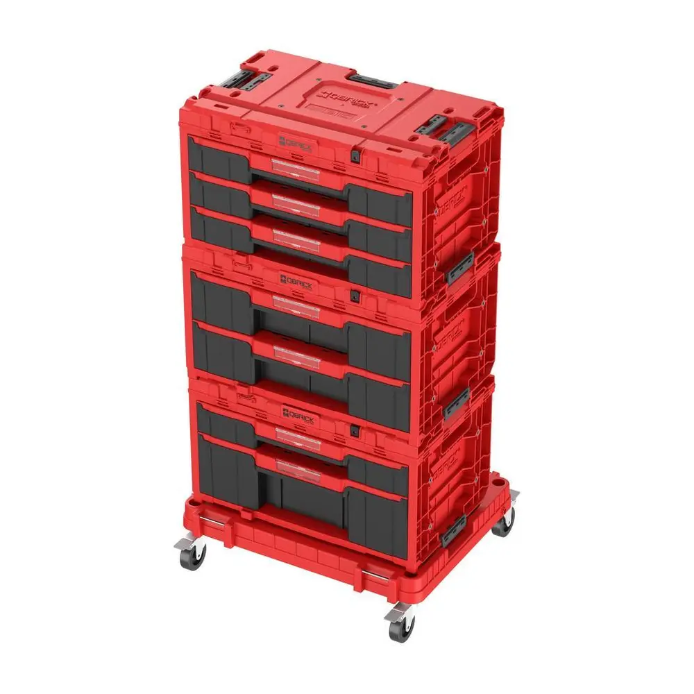 Vylepšite si organizáciu nástrojov s Qbrick System ONE Workshop Red! Tento super promo set obsahuje 4 moduly a vlastné konektory