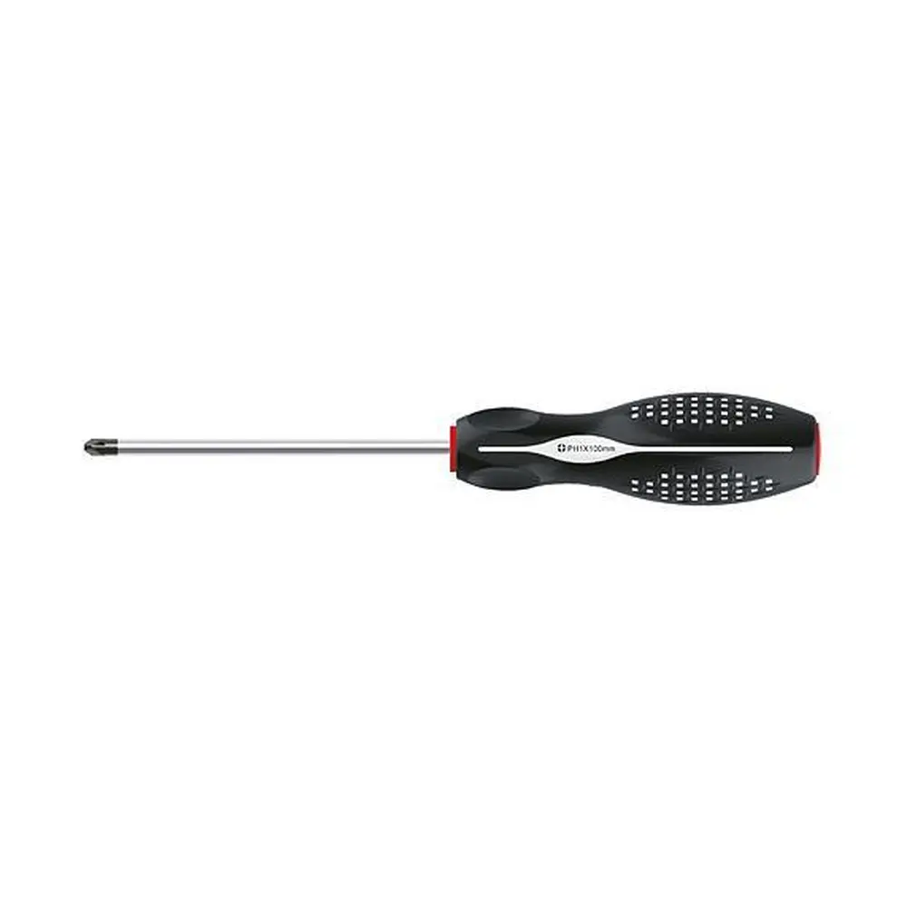 Skrutkovač Strend Pro by nemal chýbať vo vašej dielni. Je to krížový skrutkovač s rozmerom PH2x150 mm. Je ideálny na uťahovanie a povoľovanie skrutiek s krížovou drážkou. Rukoväť je vyrobená z plastu a zabezpečuje pohodlné uchopenie. Jeho čepeľ je vyrobená z chrómvanádu a disponuje magnetom.