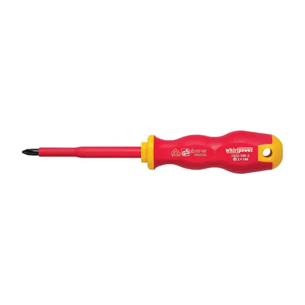 Skrutkovač Whirlpower® 1022 je spoľahlivý elektrikársky nástroj s veľkosťou PH0 a dĺžkou 60 mm