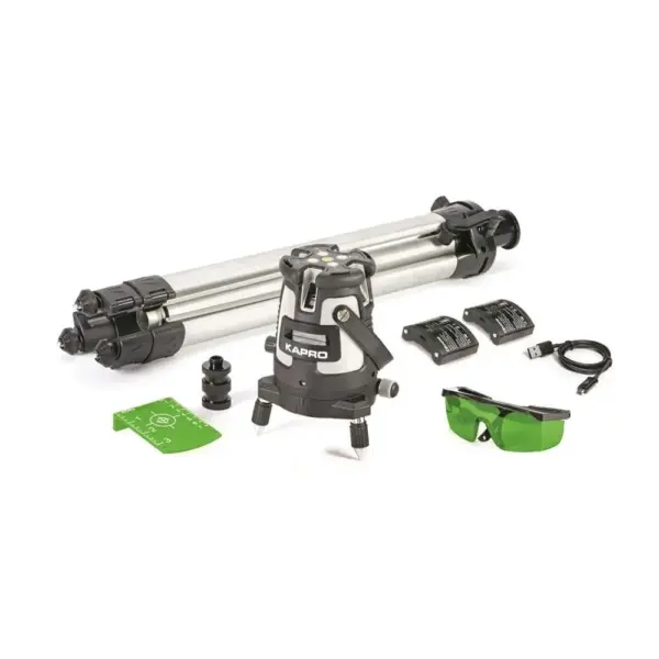 <p>Laser KAPRO® 875GS súčasne premieta 1 vodorovný a 4 ortogonálne zvislé lúče