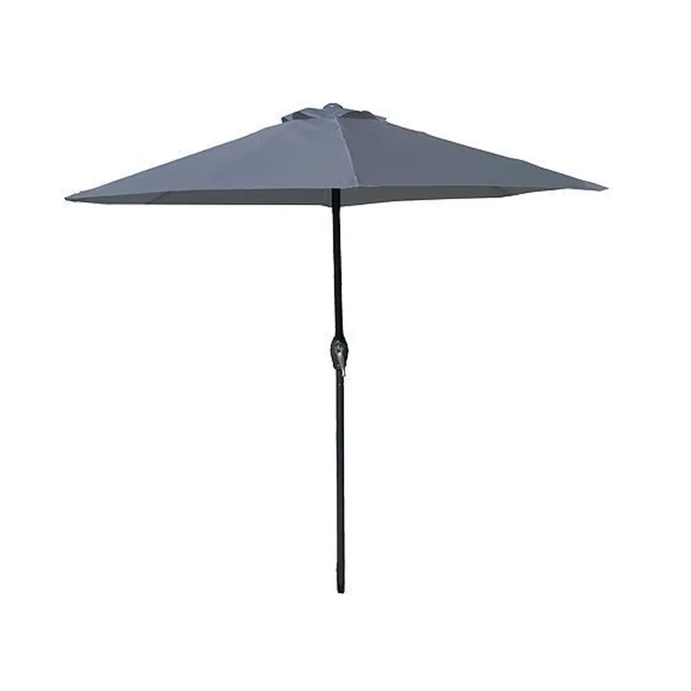 Slnečník je ideálny na ochranu pred slnkom. Celá konštrukcia je vyrobená z pevnej ocele. Stredová tyč má maximálu výšku 200 cm a priemer 34/34 mm. Vrchná tieniaca časť je príjemnej šedej farby