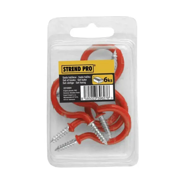 Sada hákov, háčik so závitom MH5031, 1-3/4", v blistri 6 ks