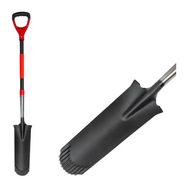 Rýľ Strend Pro Premium RedShark, úzky, drenážny, so sklolaminátovou násadou D 1280 mm