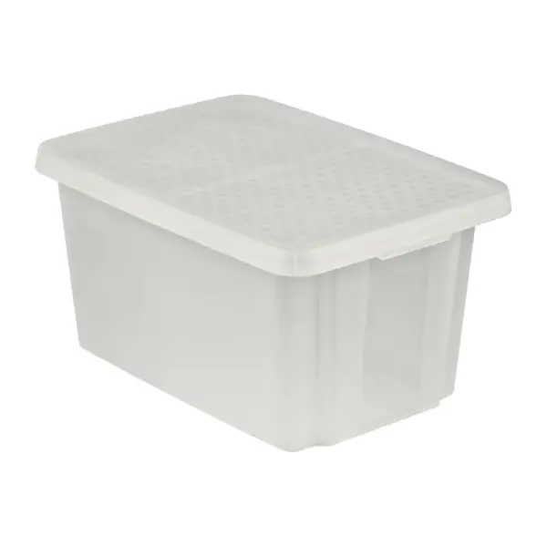 <p>Praktický úložný box s vekom je vyrobený z najkvalitnejšieho plastu. Je stohovateľný. Vystužené dno. Atraktívny a praktický doplnok do domácnosti. Umôžňuje uskladniť predmety