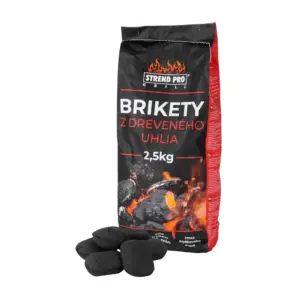 Brikety na grilovanie sú vyrobené z dreveného uhlia. Je vhodné ich použiť pre grily na drevené uhlie. Hmotnosť balenia je 2