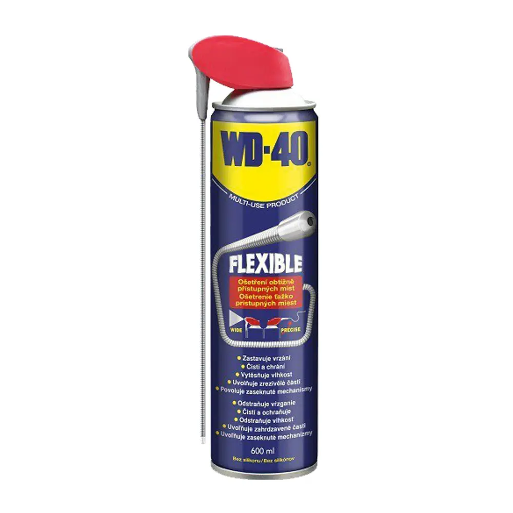 Viacúčelový prípravok WD-40 chráni kovy pred koróziou a tvorbou hrdze