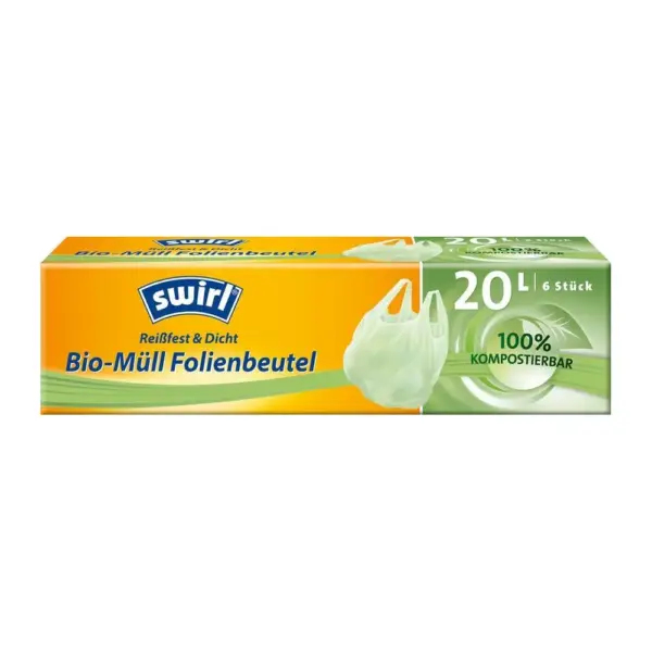 <p>Bio kompostovateľné vrecia s ušami sú určené na organický odpad a sú vyrobené zo 100% biologicky rozložiteľnej fólie. S praktickými ušami na zaviazanie a ľahké prenášanie. Odolné proti pretrhnutiu. Počet kusov: 6. Objem: 20 litrov.</p>