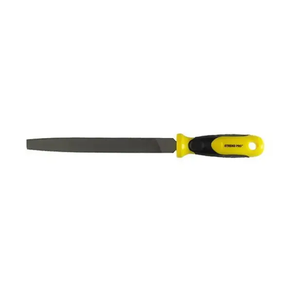 Plochý pilník Strend Pro by nemal chýbať vo vašej dielni. Je ideálny na presné pilovanie do kovu. Jeho dĺžka je 250 mm. Rukoväť pilníka zabezpečuje pohodlné uchopenie s možnosťou zavesenia.