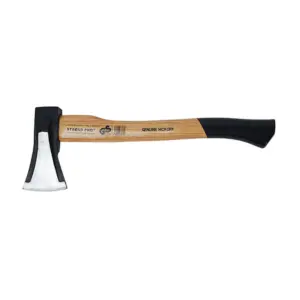 Ergonomická drevená rukoväť vyrobená s kmeňa stromu Hickory. Hickory je drevo z orechovca bieleho