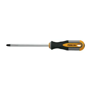 Skrutkovač Strend Pro by nemal chýbať vo vašej dielni. Je to skrutkovač určený pre montáž a opravy menších rozmerov a jeho rozmer je 8x150 mm. Ergonomicky tvarovaná rukoväť zabezpečuje komfortnú prácu. Obzvlášť tenký tvar zabezpečuje lepší prístup k skrutkám v hĺbke.