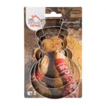 Oživte svoje vianočné pečenie s vykrajovačkami MagicHome! Tento set obsahuje tri formičky na pečenie v tvare roztomilého snehuliaka
