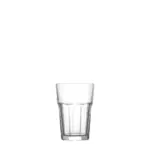 Sklenený rebrovaný pohár na vodu Aras s možnosťou umývanie v umývačke riadu je využiteľný v každej domácnosti. Rozmery 83x121 mm