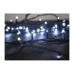 Typ napájania: 230 V 50 Hz (balenie obsahuje adaptér)Počet LED: 320Farba LED: studená bielaFunkcie: 8 funkcií / svetelných vzorov s pamäťouDĺžka LED reťaze: 11 mDĺžka napájacieho kábla: 3 mPoužitie: exteriérVýška stromčeka: 150 cmFarba kábla: zelená