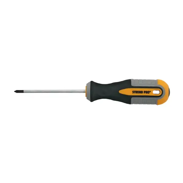 Skrutkovač Strend Pro by nemal chýbať vo vašej dielni. Je to skrutkovač určený pre montáž a opravy menších rozmerov a jeho rozmer je 3x75 mm. Ergonomicky tvarovaná rukoväť zabezpečuje komfortnú prácu. Obzvlášť tenký tvar zabezpečuje lepší prístup k skrutkám v hĺbke.