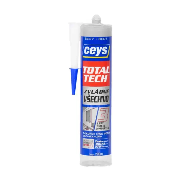 <p>Lepidlo a tmel Total Tech je vyvinutý na báze unikátnej Polymer Total 3 technológie. Stavebný hybridný tmel na báze polyméru