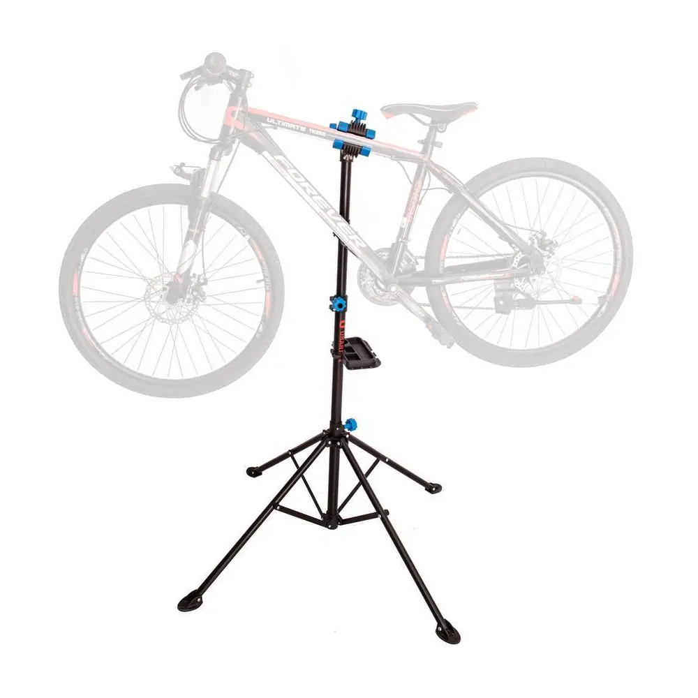Praktický stojan na bicykel Strend Pro využijete pri servisných prácach Vášho bicykla. Bez námahy tak vymeníte koleso či brzdy. Stabilný vďaka štvornožke. Disponuje odkladacím magnetickým priestorom na náradie. Výškové nastavenie stojanu je od 109 cm až do 190 cm s otáčaním 360°. Veľkosť rámu bicykla