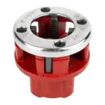 konštrukcii a hydraulických prácach. Spôsob uchytenia hlavy do račne je jednoduchý. Hlava sa používa na rezanie závitu na 1" rúre podľa normy.