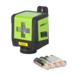 Krížový laser Strend Pro TPLL01D so zelenou laserovou diódou nemeckej značky OSRAM a s magnetickým držiakom v balení.