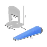 Medzerník Strend Pro LS210W, nivelačný, pod obklad, 1.0 mm, bal. 100 ks, plast biely