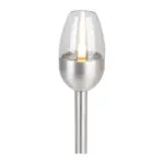 Lampa Strend Pro Candle, solárna, 1x LED, nerez, 6x28 cm, Sellbox 24 ks - Image 3