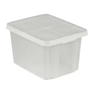 Praktický úložný box s vekom je vyrobený z najkvalitnejšieho plastu. Je stohovateľný. Vystužené dno. Atraktívny a praktický doplnok do domácnosti. Umôžňuje uskladniť predmety