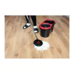 Súprava upratovacia Strend Pro TURBOSTAR BLACK EDITION, rotačný mop na podlahy + vedro 13 lit., teleskopická násada - Image 2