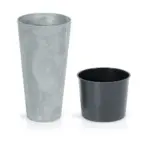 Kvetináč s vložkou TUBUS Slim Beton 250x475 mm, vzhľad betón - Image 2