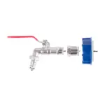 ventil 1/2" (Zn redukcia 3/4") + plastová redukcia 60 mm + výpust 3/4"