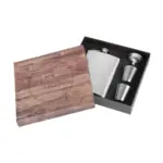 Ploskačka MagicHome, sada, 2x30 ml štamperlíky, lievik, nerez, darčekové balenie - Image 4