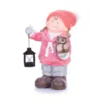 Krásna postavička MagicHome dievčatko s lampášom a sovičkou skrášli váš domov počas vianočného obdobia. Postavička je vyrobená z keramiky a jej rozmery sú 28x18