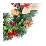 Veniec MagicHome Vianoce, s čečinou a mašľami, 41 cm - Image 2