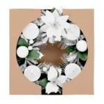 Veniec MagicHome Vianoce, adventný, biely, 25 cm - Image 4