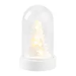 Dekorácia MagicHome Biely stromček v kupole je vkusným doplnkom vášho interiéru počas vianočných sviatkov. Je to vianočná dekorácia s LED osvetlením. Farba LED je teplá biela a počet LED je 1. Disponuje funkciou jednoduchého svietenia a spínačom ON/OFF. Napájanie zabezpečuje 1 x CR2032 batéria