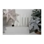 Sviečka MagicHome Vianoce, 25 cm, bal. 4 ks, biela, špirálová, točená - Image 4