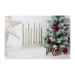 Sviečka MagicHome Vianoce, 25 cm, bal. 4 ks, šampaň, špirálová, točená - Image 4