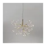 Dekorácia MagicHome Vianoce, ohňostroj, 72 LED teplá biela, jednoduché svietenie, závesná, zlatá, 25 cm - Image 3