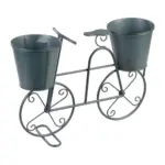 Dekorácia MagicHome Mecco, Stojan na 2 kvetináče, bicykel, 50x15x37 cm