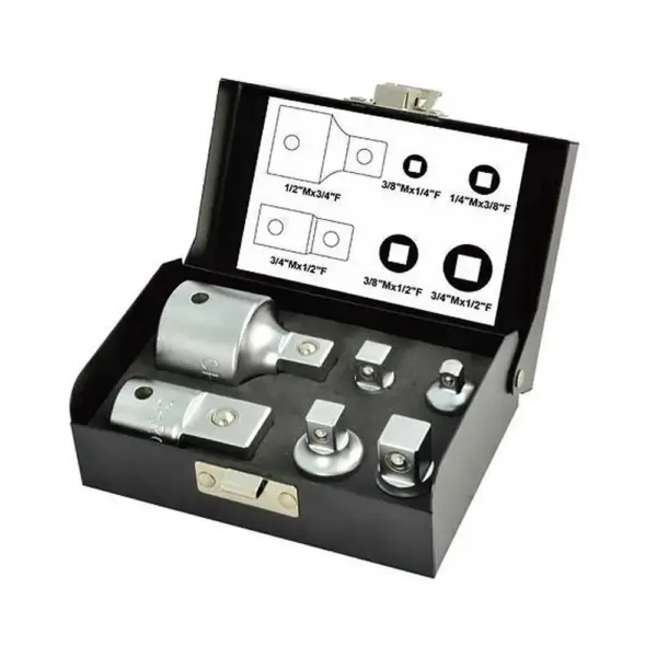 Sada hlavíc Whirlpower® 1616-0506 je nevyhnutným nástrojom pre každého majstra alebo domáceho majstra. S obsahom redukcií v rozmeroch 1/4"