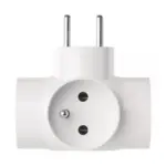 Zásuvka EMOS P0024N, rozbočovacia, biela, 3× 2P + PE, 250V/16A max.3680W - Image 2