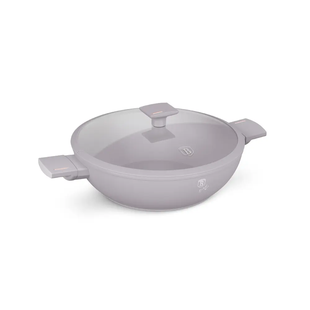 A Taupe Collection Wok s pokrievkou (30 cm) je naozaj výnimočná a praktická voľba pre moderné kuchyne. Kovaný hliníkový wok s rozmerom Ø30 cm je vybavený mimoriadne odolným nepriľnavým povrchom titanPro